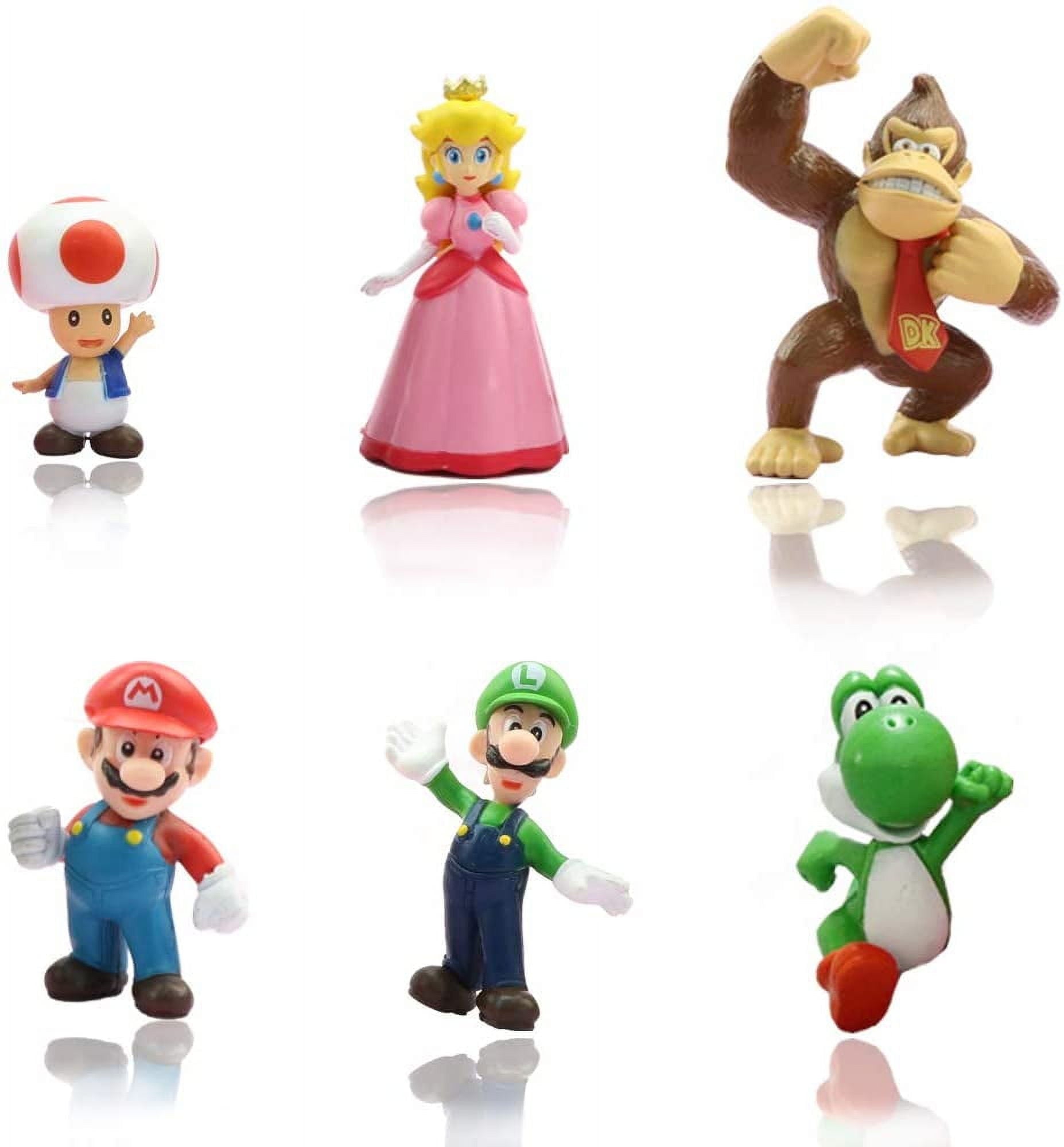 GLtrendy Toys New Super Mario Bros 1.5-2.75´´ Figures Set 6 pcs